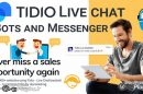 دانلود افزونه چت زنده Chatbots و بازاریابی وردپرس - Tidio Live Chat