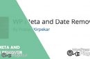 دانلود افزونهWP Meta and Date Remover