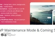 دانلود افزونه حالت تعمیر و نگهداری وردپرس - WP Maintenance Mode & Coming Soon